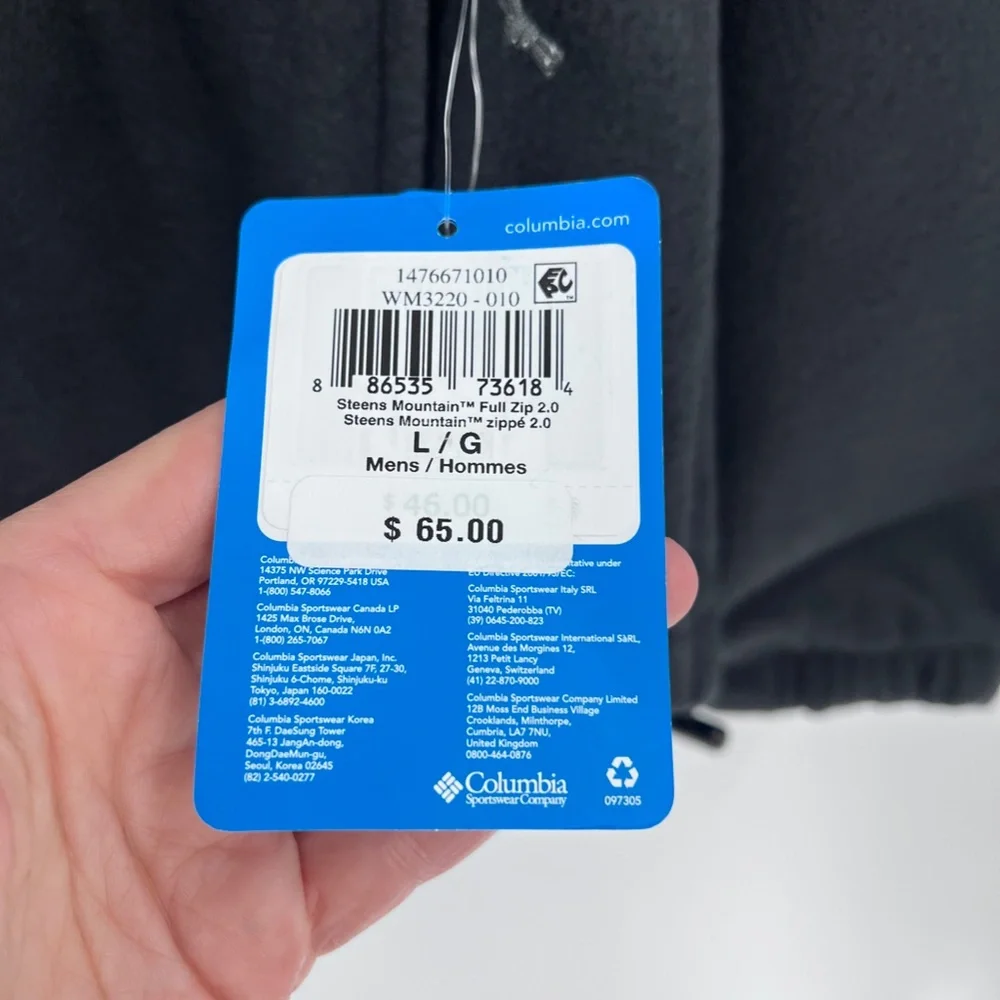 Columbia stein mountain jacket new full zip size large - Picture 3 of 7